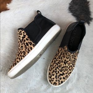 Calf Hair Sole Society High Top Sneakers